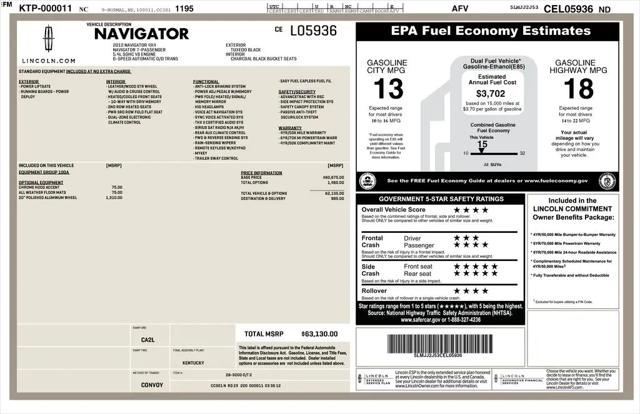 2012 Lincoln Navigator Standard