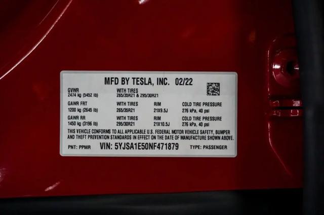2022 Tesla Model S Dual Motor All-Wheel Drive