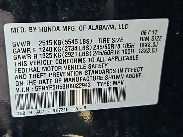 2017 Honda Pilot EX-L