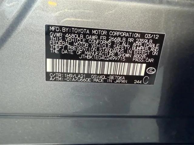 2012 Lexus ES 350 ES 350