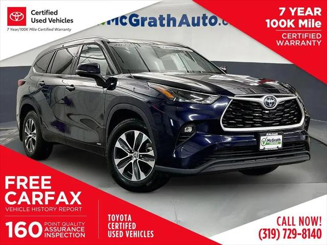 2022 Toyota Highlander Hybrid XLE for sale in Iowa City, IA