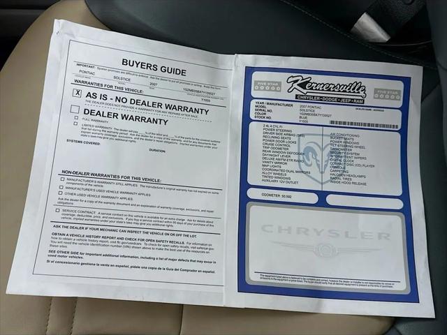 2007 Pontiac Solstice Base