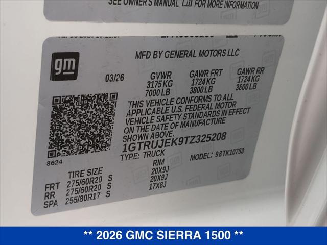 2026 GMC Sierra 1500 Double Cab, Standard Bed, Elevation, 4WD