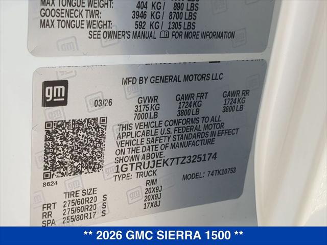 2026 GMC Sierra 1500 Double Cab, Standard Bed, Elevation, 4WD
