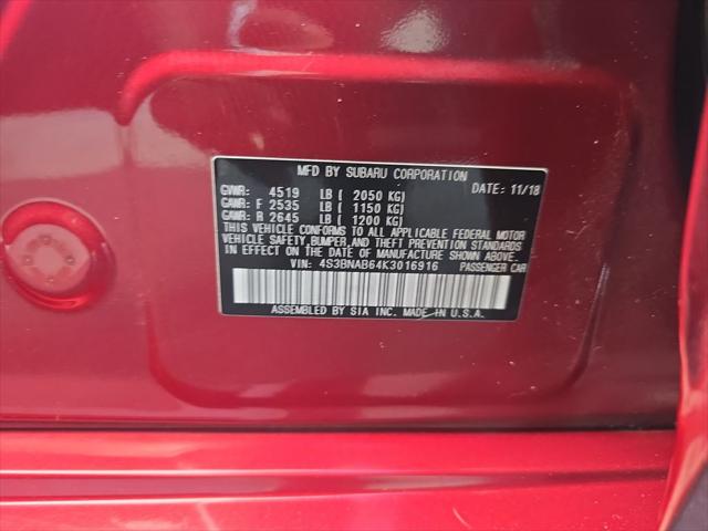 2019 Subaru Legacy 2.5i
