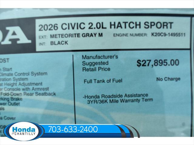 2026 Honda Civic Sport