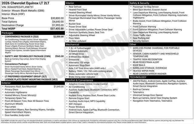 2026 Chevrolet Equinox AWD LT