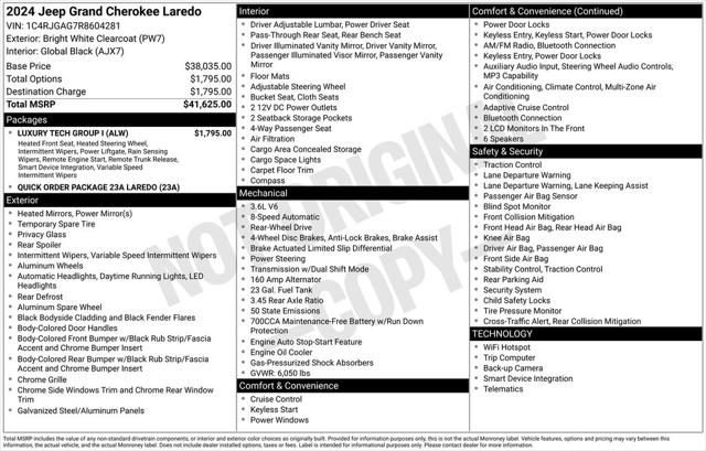 2024 Jeep Grand Cherokee Laredo 4x2
