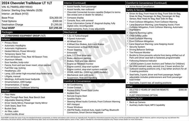 2024 Chevrolet TrailBlazer AWD LT