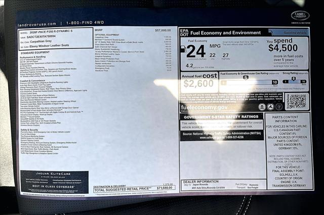2026 Jaguar F-PACE R-Dynamic S P250 AWD Automatic