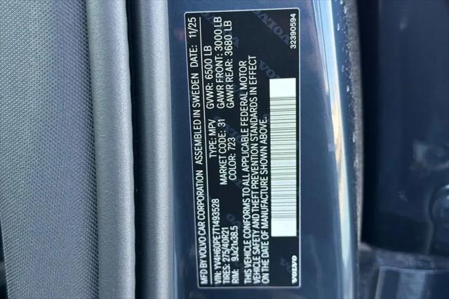 2026 Volvo XC90 Plug-In Hybrid Plus, T8 AWD, Electric/Gasoline, Bright, 7 Seats
