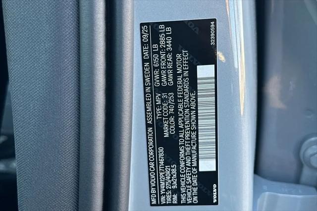2026 Volvo XC90 Plus, B5 AWD Gas (mild hybrid), Gasoline, Bright, 7 Seats