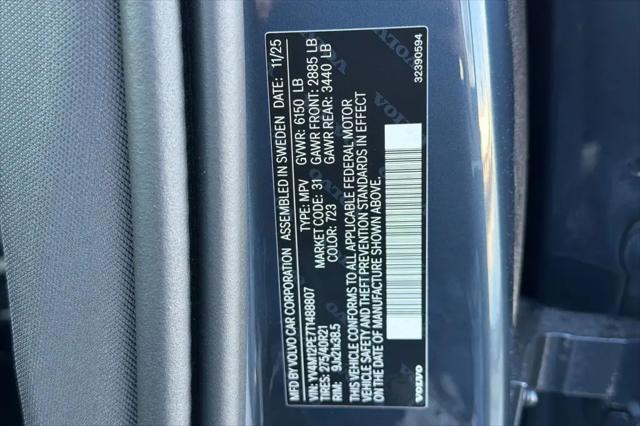 2026 Volvo XC90 Plus, B5 AWD Gas (mild hybrid), Gasoline, Bright, 7 Seats