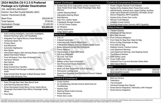 2024 Mazda CX-5 2.5 S Preferred