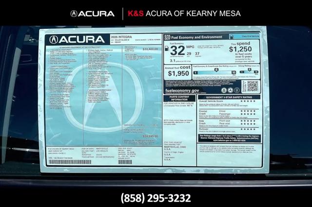 2026 Acura Integra FWD