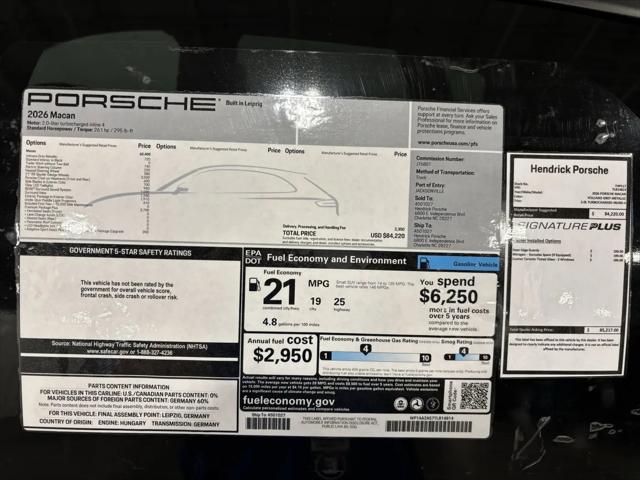 2026 Porsche Macan Macan