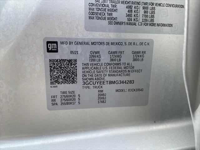 2021 Chevrolet Silverado 1500 4WD Crew Cab Short Bed RST