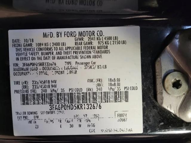 2019 Ford Fusion SE