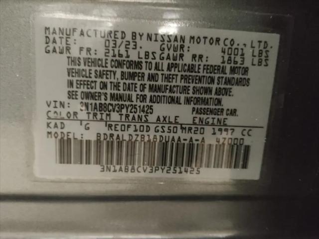 2023 Nissan Sentra SV Xtronic CVT