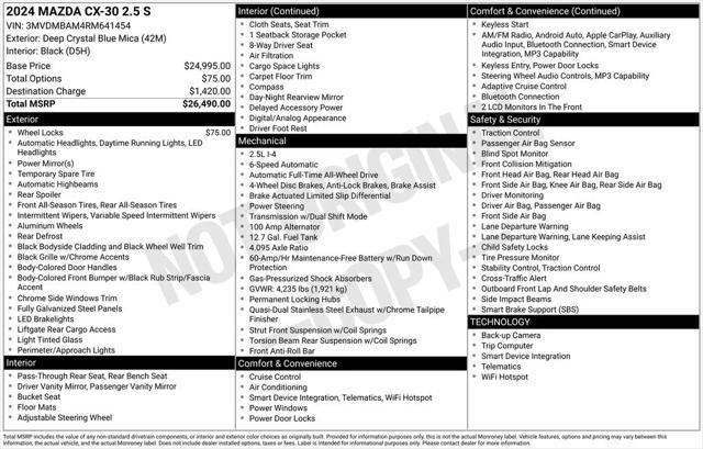 2024 Mazda CX-30 2.5 S