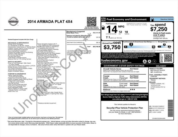 2014 Nissan Armada Platinum 2014 Nissan Armada Platinum