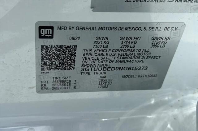 2022 GMC Sierra 1500 4WD Crew Cab Short Box SLE
