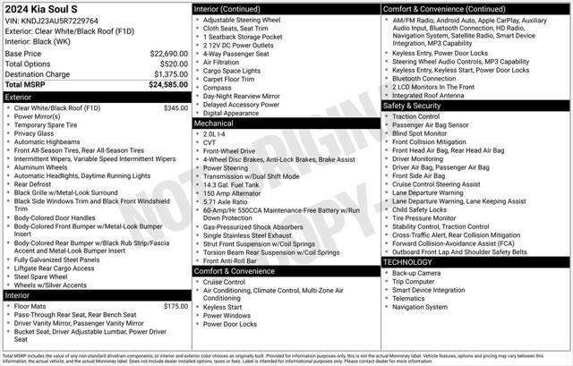 2024 Kia Soul S 2024 Kia Soul S