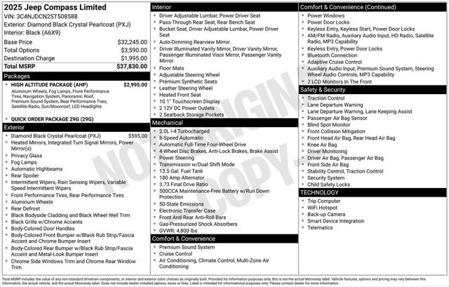 2025 Jeep Compass Limited 4x4