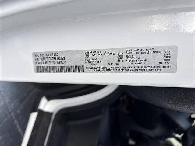 2024 Ram ProMaster 2500 Cargo Van Tradesman High Roof 159" WB w/Pass Seat