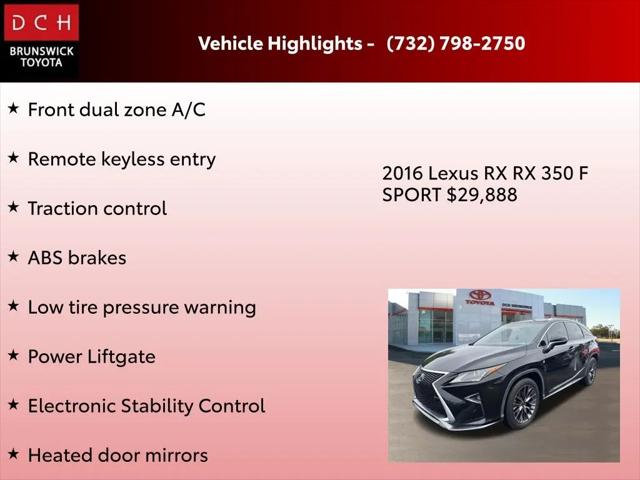 2016 Lexus RX 350 F Sport