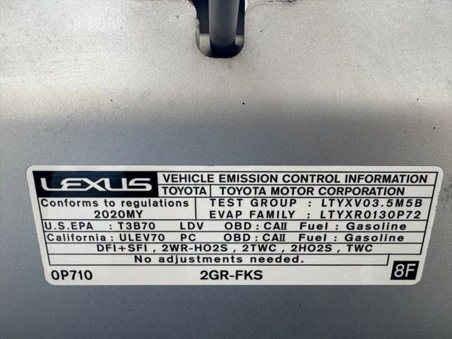 2020 Lexus ES 350 350