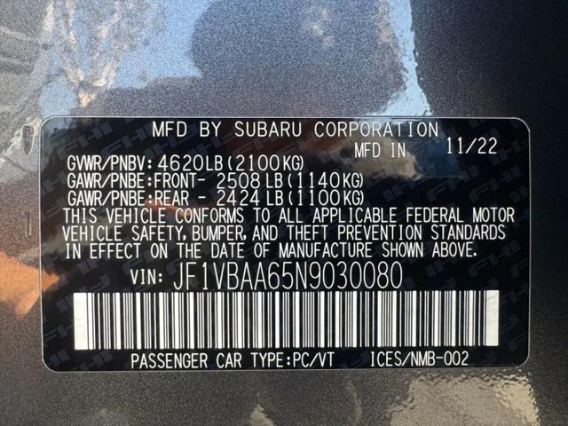 2022 Subaru WRX Base