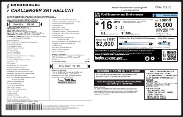 2017 Dodge Challenger SRT Hellcat for sale in Stafford, VA