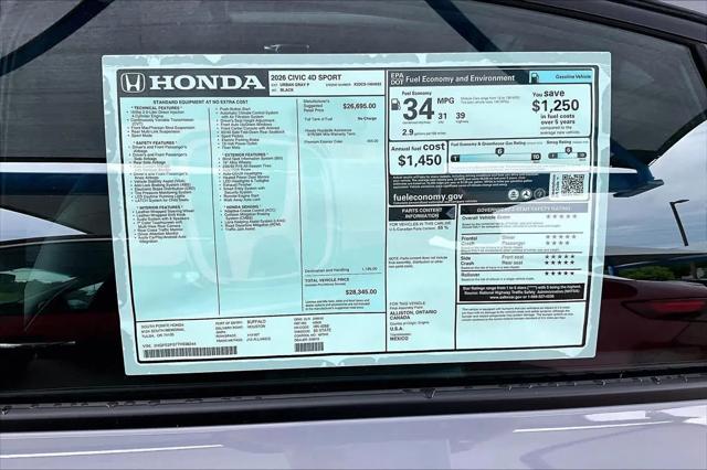 2026 Honda Civic Sport
