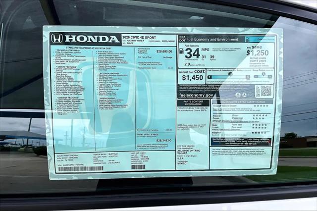 2026 Honda Civic Sport