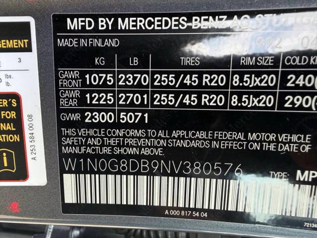 2022 Mercedes-Benz GLC SUV