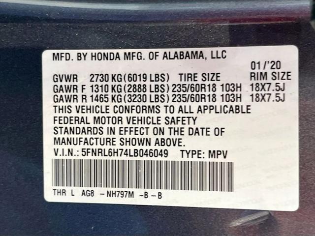 2020 Honda Odyssey EX-L