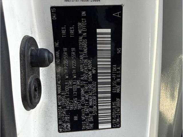 2015 Toyota Sienna Limited