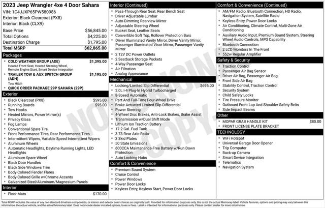 2023 Jeep Wrangler 4xe Sahara 4x4