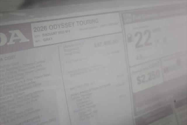 2026 Honda Odyssey Touring