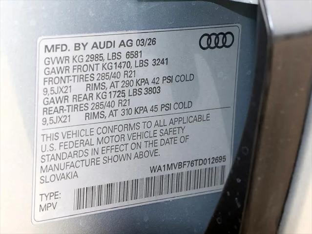 2026 Audi Q7 Premium Plus S line TFSI quattro tiptronic