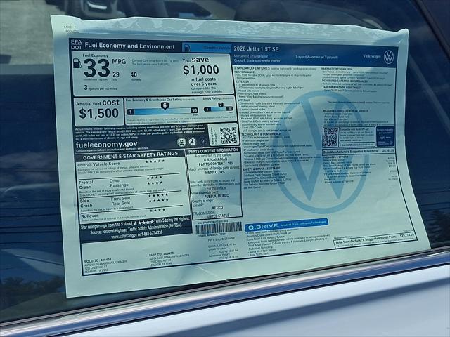 2026 Volkswagen Jetta SE
