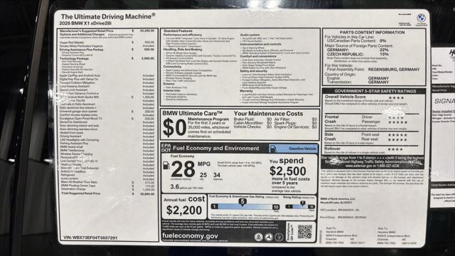 2026 BMW X1 xDrive28i