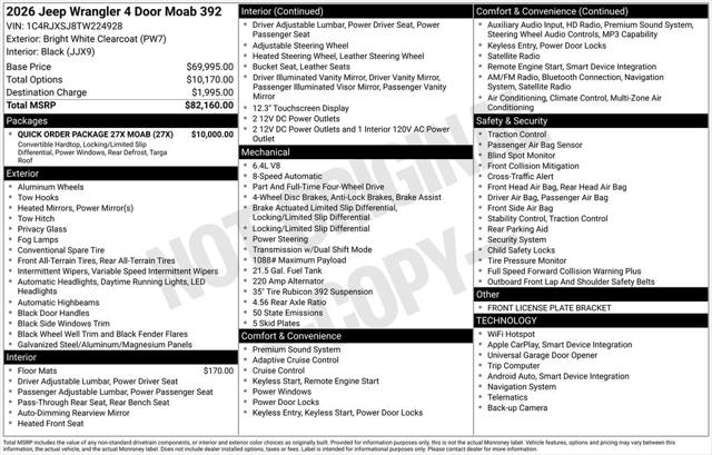 2026 Jeep Wrangler 4-Door Moab 392 4x4