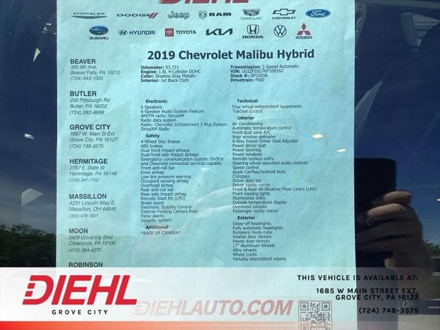 2019 Chevrolet Malibu Hybrid Hybrid