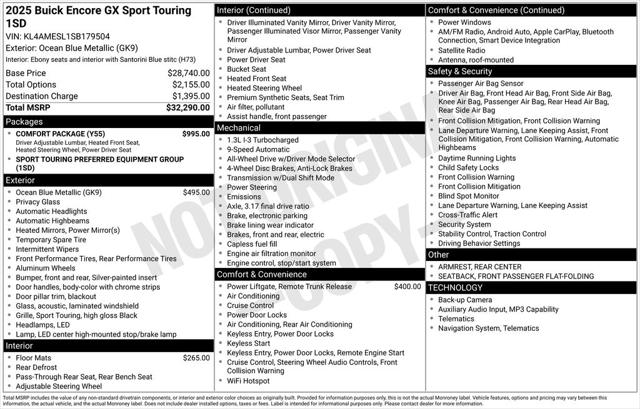 2025 Buick Encore GX Sport Touring AWD