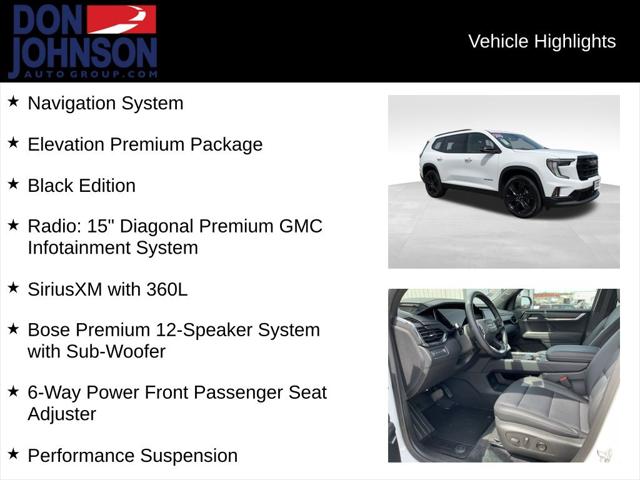 2025 GMC Acadia AWD Elevation