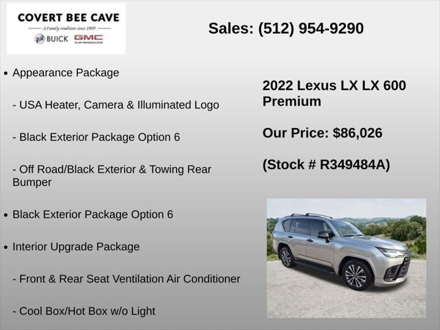 2022 Lexus LX Premium