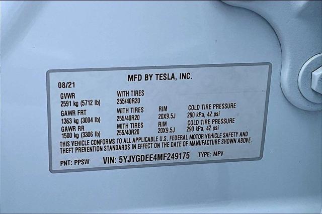 2021 Tesla Model Y Long Range Dual Motor All-Wheel Drive