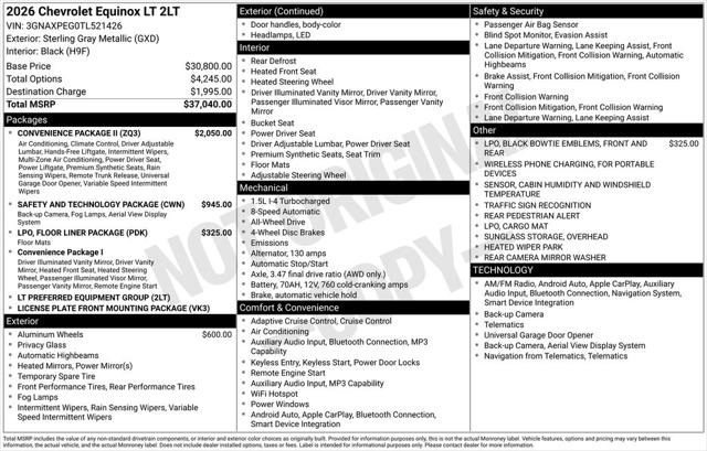 2026 Chevrolet Equinox AWD LT